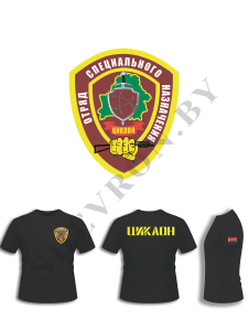 майка с DTF-печатью на спине спецназ Циклон